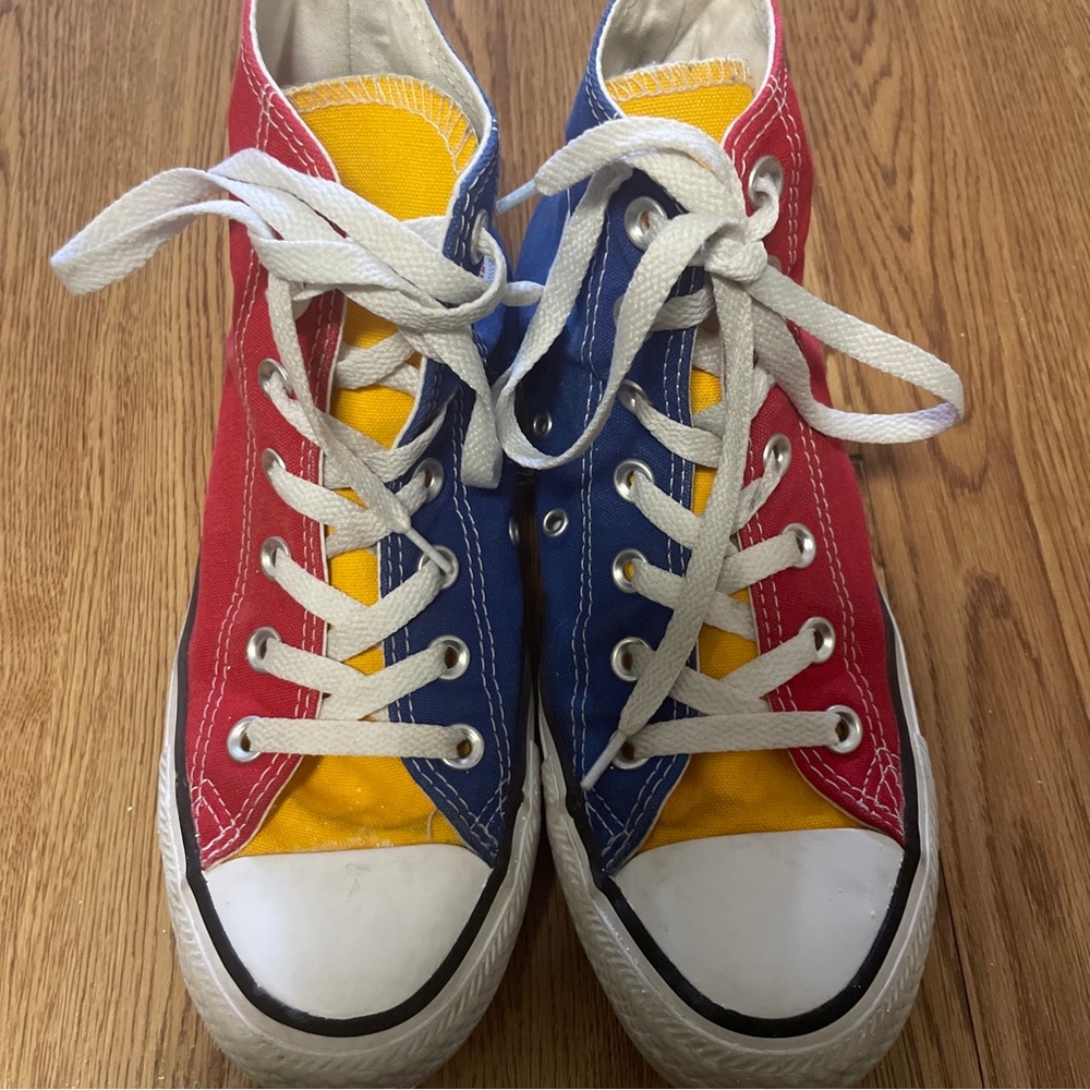 Converse Chuck Taylor All Star Hi Top Shoes Mens 5 Womens 7 Color Block Retro
